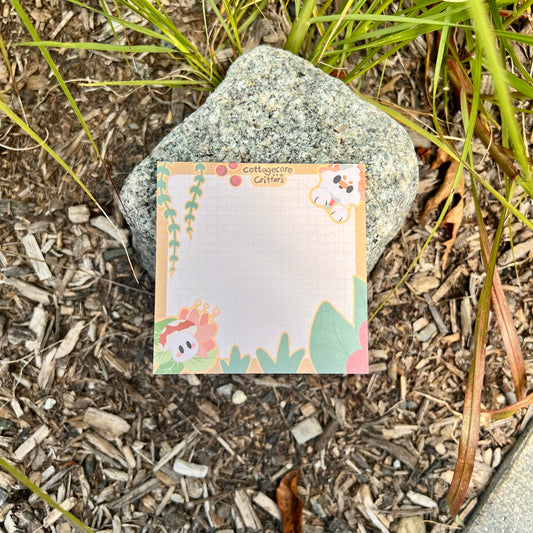 cottagecore critters notepad