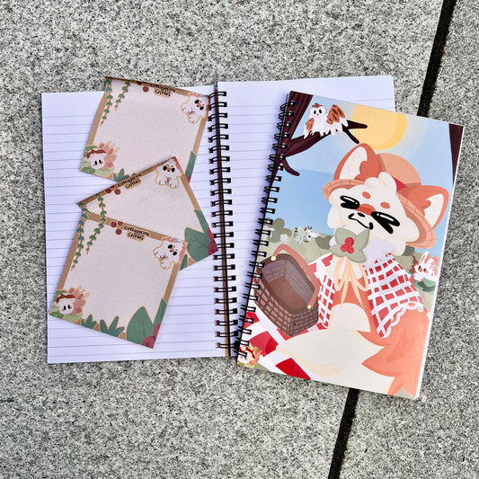 cottagecore critters notepad